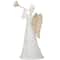 60'' Trumpeting White Angel with Multicolor LED Lights Decoration